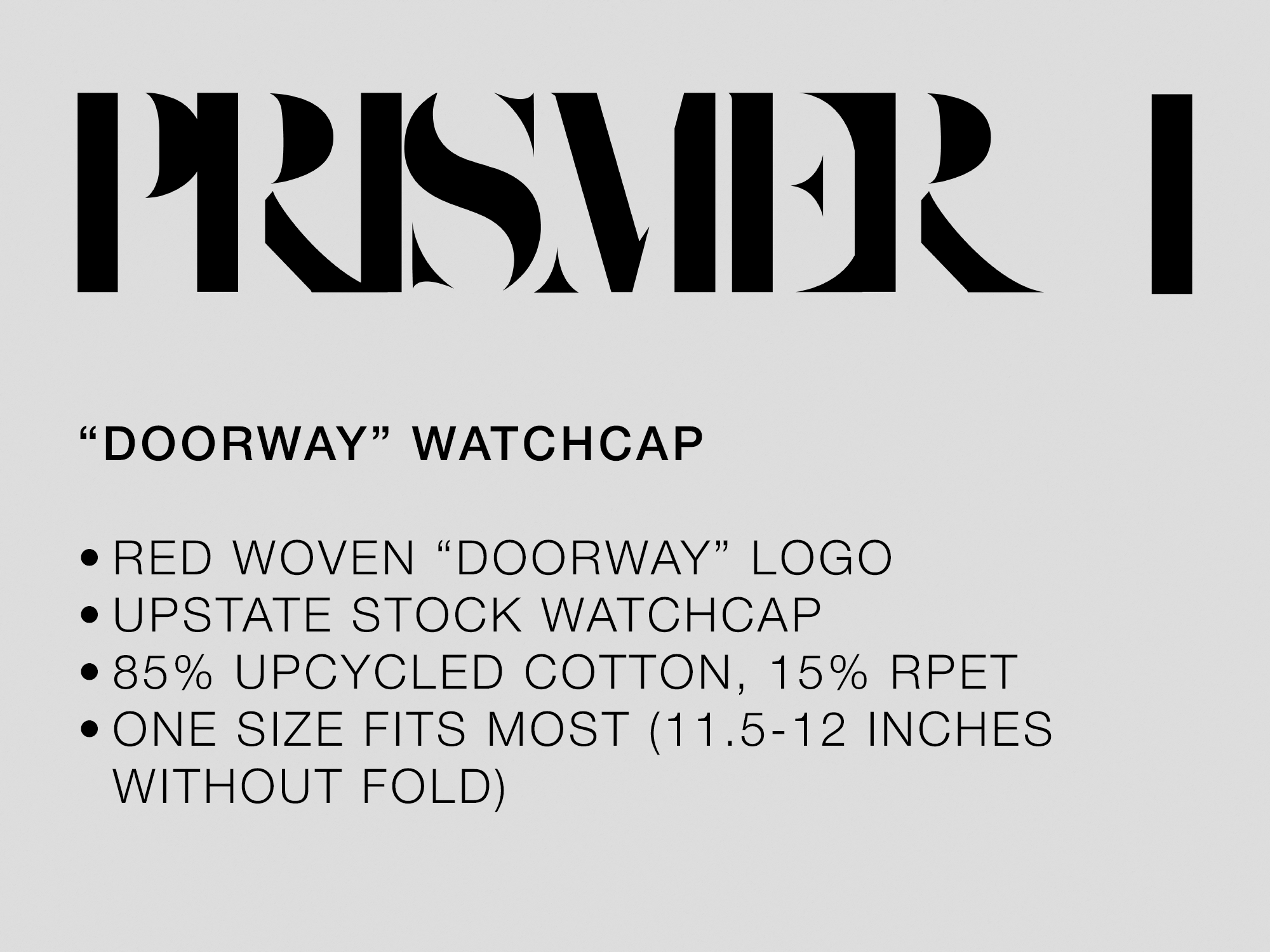 SIGNED + NUMBERED PRISMER I PREMIUM BUNDLE (INFINITY SPLATTER VINYL+POSTER+WATCHCAP)
