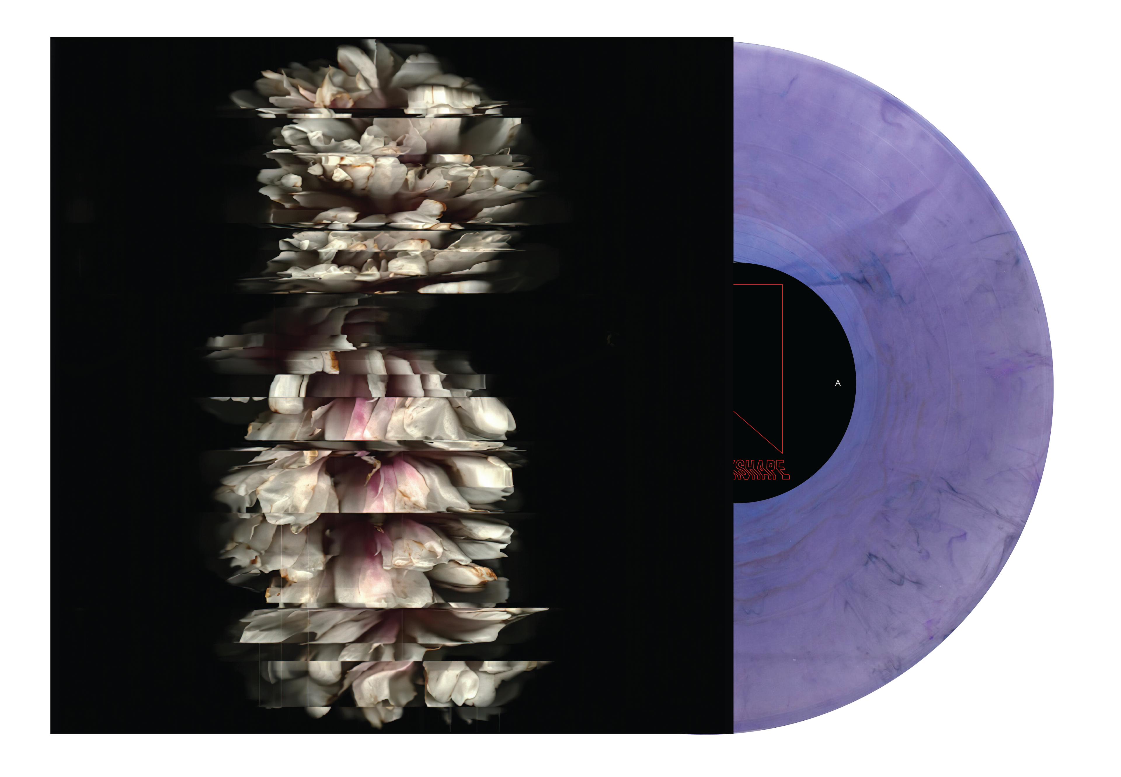 12" ST Vinyl Clear w/ Iridescent Blue and Purple Dispersion Blend