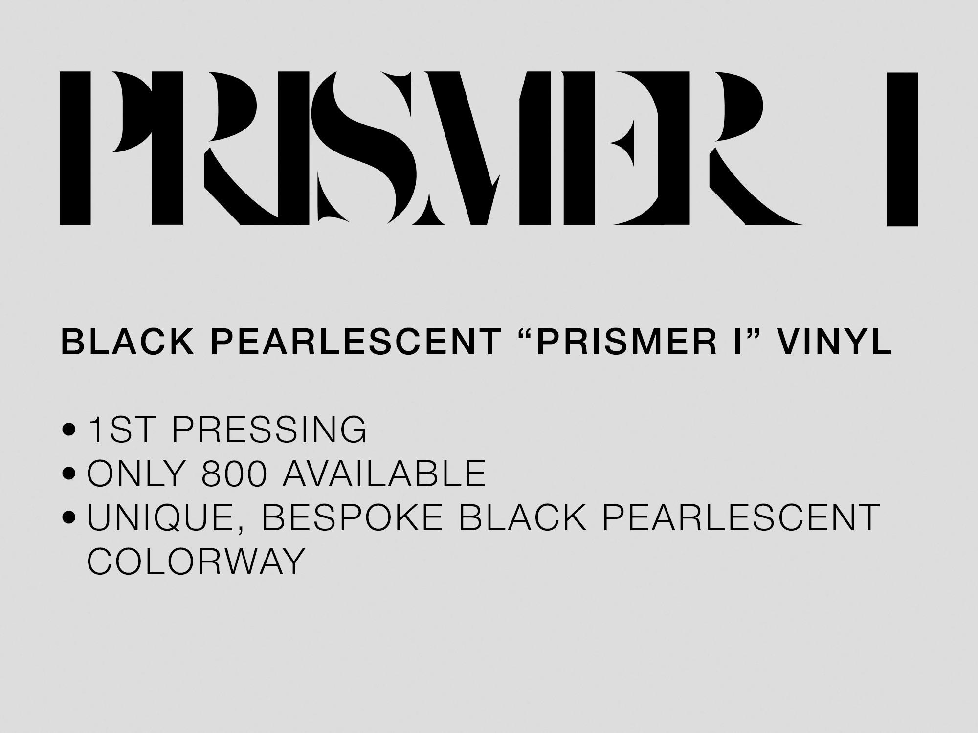 PRISMER I BLACK PEARLESCENT VINYL