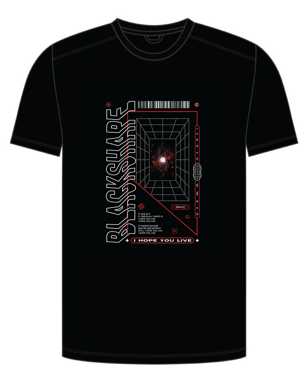 ITIIITIATIIHYLIHYL DELUXE TEE - BLACKSHAPE